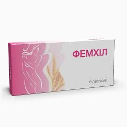 Фемхил свечи по 600 мг, 6 шт.