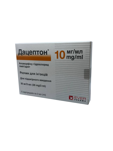 Дацептон раствор для инъекций 10 мг/мл 3 мл N5