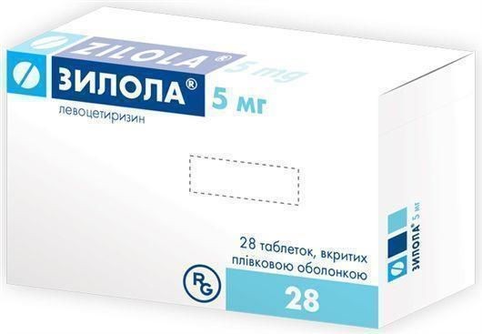 Зилола таблетки от аллергии по 5 мг, 28 шт.