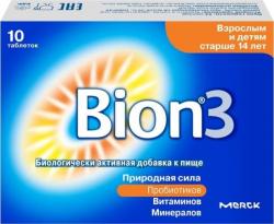 Бион 3 таблетки N10