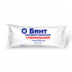 Бинт марлевый медицинский стерильный 7х14 см - ПрАТ ФФ Віола