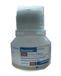 Омнипак раствор для инъекций по 50 мл во флаконе, 300 мг йода/мл, 10 шт.