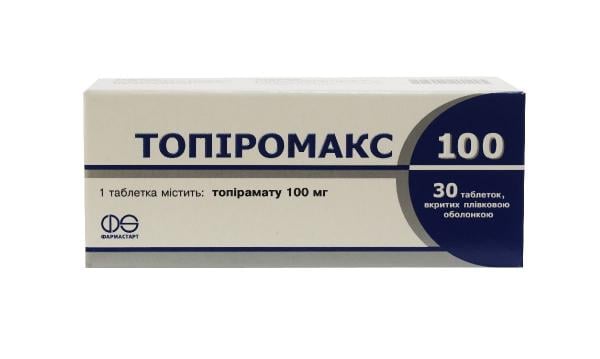 Топіромакс таблетки по 100 мг, 30 шт.: інструкція, ціна, відгуки .