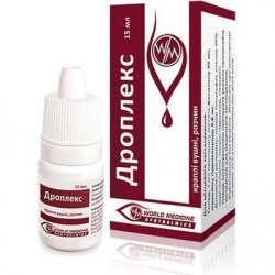 Дроплекс капли ушные, раствор, 15 мл 