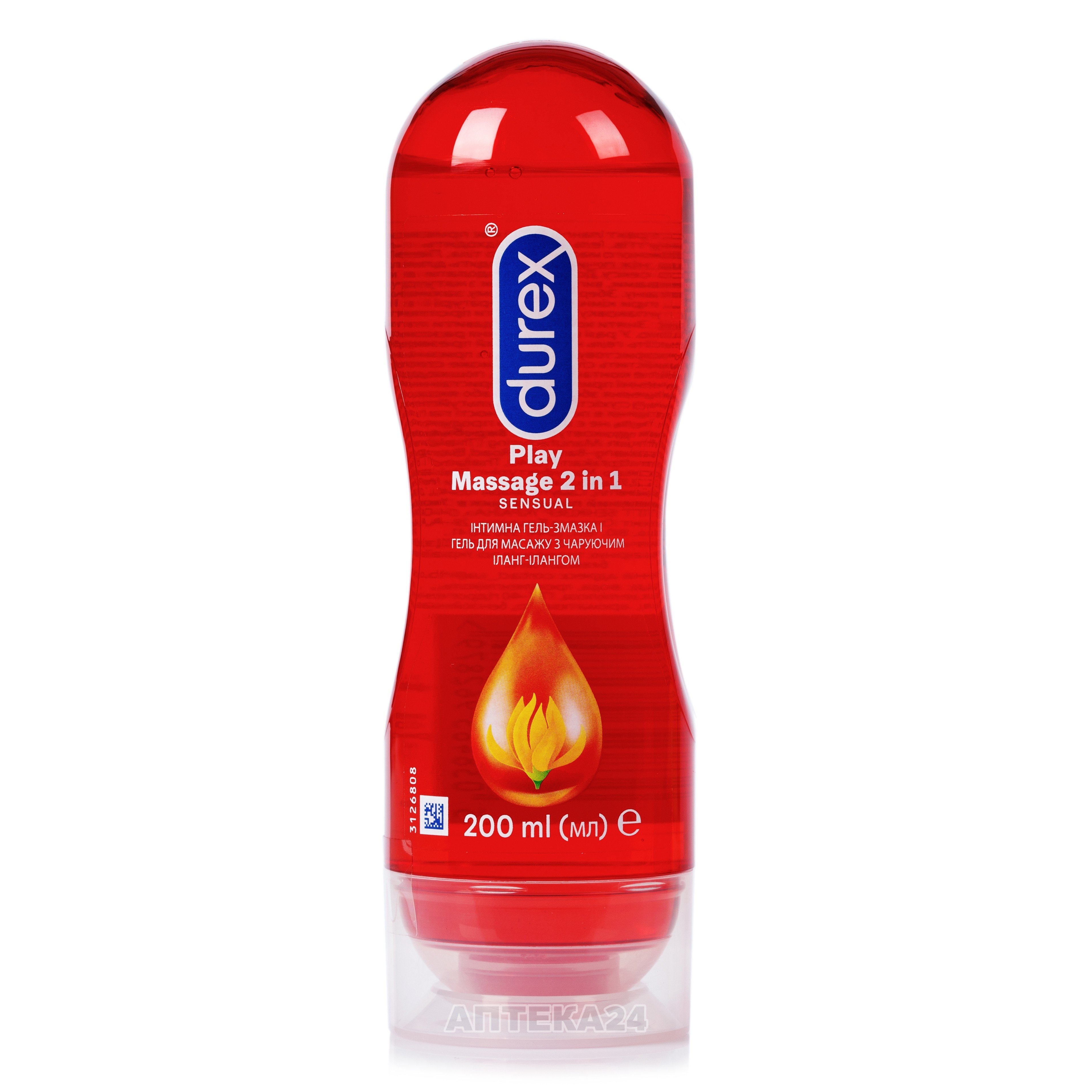 Гель-мастило Durex (Дюрекс) Play Massage 2 в 1 Sensual для масажу з ...