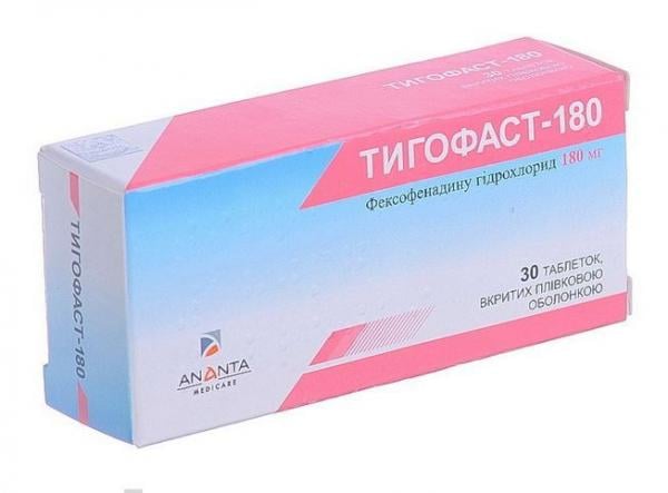 Тигофаст 180 мг N30 таблетки