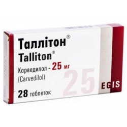 Таллитон таблетки по 25 мг, 28 шт.
