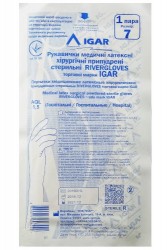 Перчатки хирургические стерильные RiverGloves, размер 7 - Игар