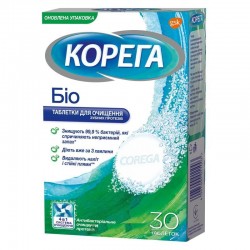 Таблетки для очистки зубных протезов Корега Био, 30 шт.