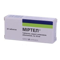 Миртел 30 мг №30 таблетки