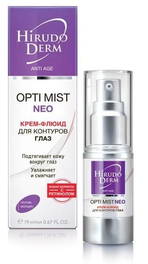 Hirudo Derm OPTI MIST NEO крем-флюид для контуров глаз из серии Anti Age, 19 мл