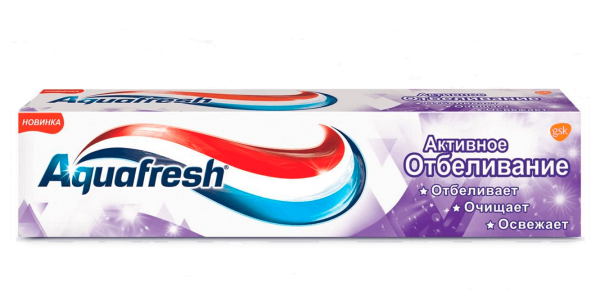 Зубная паста Aquafresh (Аквафреш) Активное Отбеливание, 125 мл
