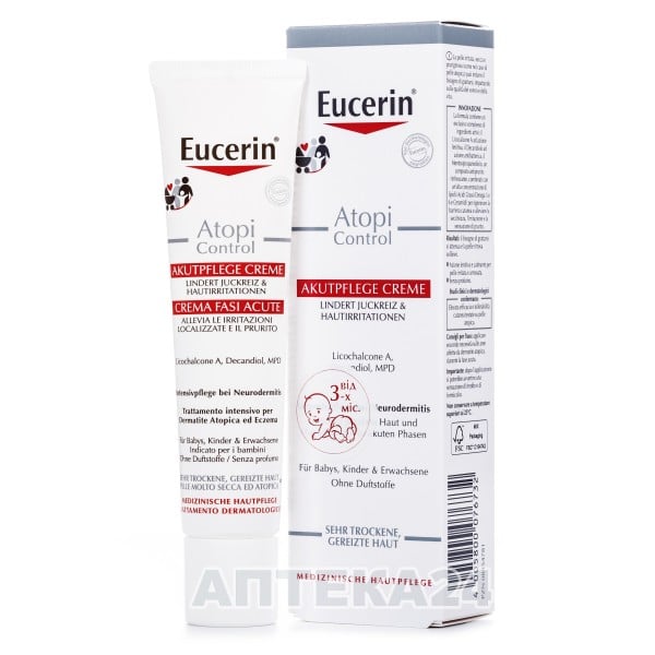 Eucerin крем успокаивающий для атопической кожи, 40 мл