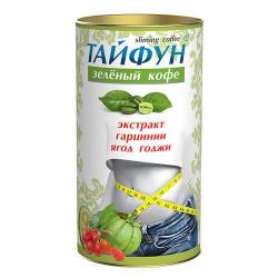 Кофе зеленый молотый с экстрактом ягоды годжи и гарцинии Тайфун 100 г