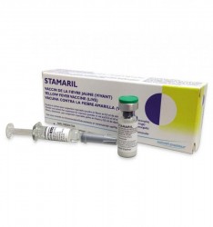 Стамарил вакцина для профилактики желтой лихорадки 1 доза (0,5 мл) в предварительно наполненном шприце, 1 шт.