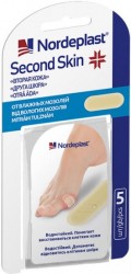 Набор медицинских гидроколоидных пластырей Вторая кожа (37 мм х 55 мм), 5 шт.