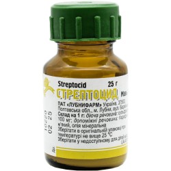 Стрептоцидовая мазь 10% в банке, 25 г - Лубныфарм
