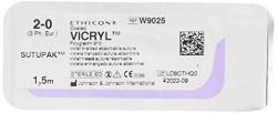 Викрил 2-0 без иголки 1.5м W9025