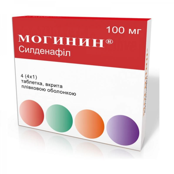Могинин таблетки для потенции по 100 мг, 4 шт. Акция