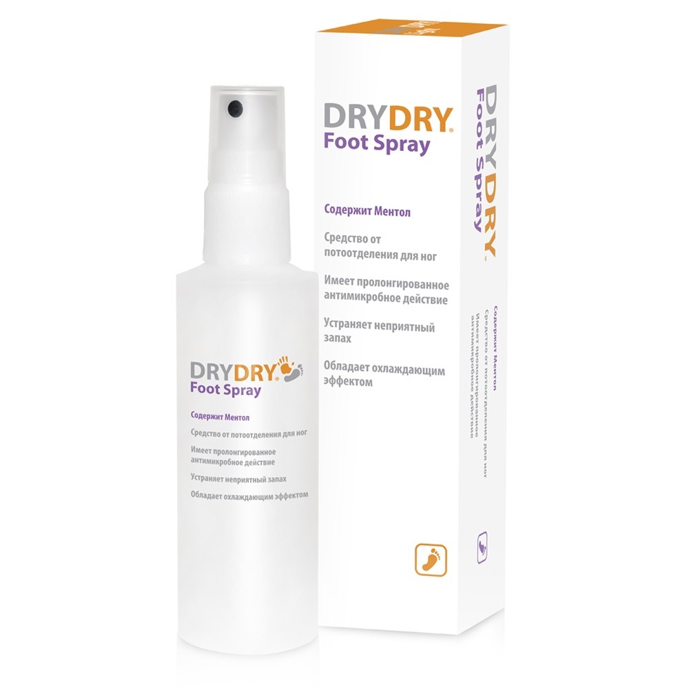 Спрей-дезодорант для ніг Dry Dry Foot Spra, 100 мл: інструкція, ціна ...
