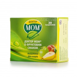 Доктор МОМ леденцы при кашле со вкусом фруктов, 20 шт.