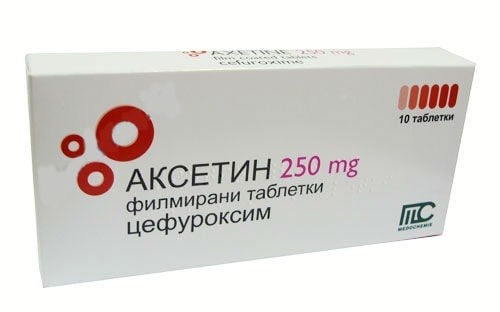 Аксетин таблетки по 250 мг, 10 шт.