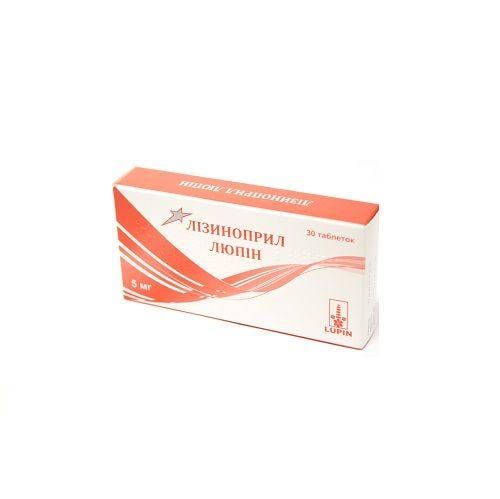 Лизиноприл-Люпин 5 мг №30 таблетки