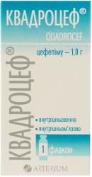 Квадроцеф порошок для раствора для инъекций в флаконе по 1 г