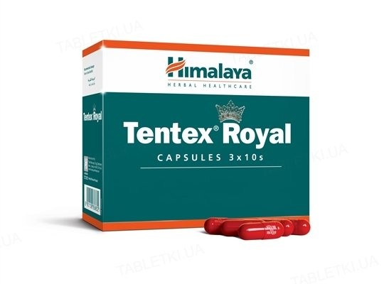 Тентекс Роял диетическая добавка для улучшения функции мочеполовой системы у мужчин, капсулы, 30 шт.