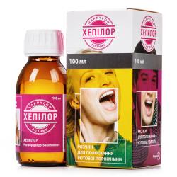 Хепилор раствор от инфекций полости рта 100 мл