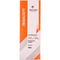 Левасепт раствор для инфузий,500мг/100мл, 100 мл