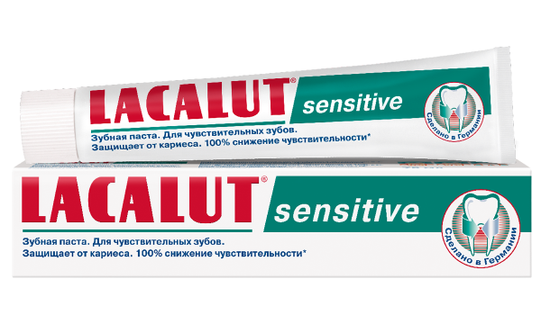 Lacalut (Лакалут) Сенсетив зубная паста для чувствительных зубов, 75 мл