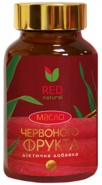 Масло красного фрукта диетическая добавка, банка, 60 г