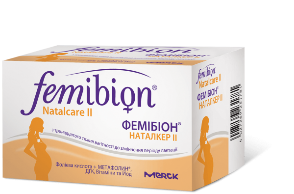 Фемибион Наталкер 2 таблетки для беременных и кормящих женщин, 60 шт.