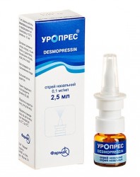 Уропресс спрей назальный 0,1 мг/мл, в флаконе по 2,5 мл