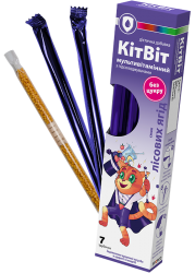 Диетическая добавка Китвит мультивитаминная с витамином С, витамином Д и цинком со вкусом лесных ягод соломинки №7