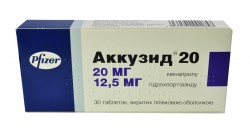Аккузид таблетки по 20 мг/12.5 мг, 30 шт.
