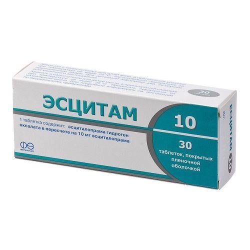 Эсцитам 10 мг №30 таблетки