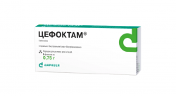 Цефоктам порошок для раствора для инъекций, по 0,75 г во флаконах, 5 шт.