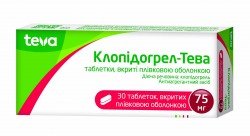 Клопидогрел Тева таблетки по 75 мг, 30 шт.