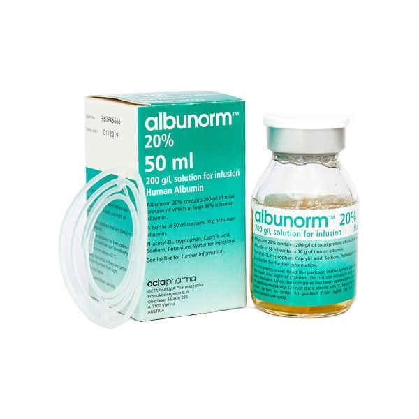Альбунорм 20% раствор для инфузий 200 г/л, 50 мл