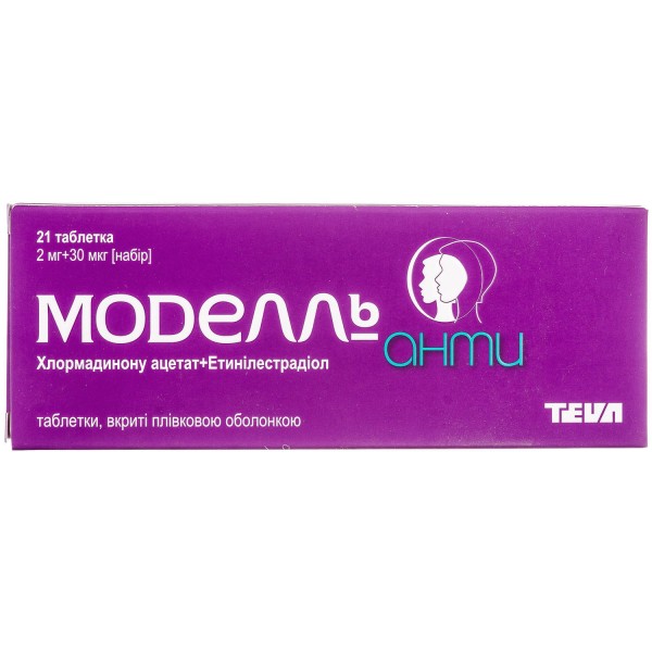 Моделль Анти таблетки для гормональной контрацепции, 21 шт.
