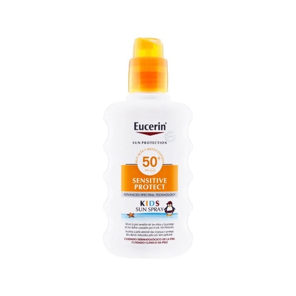 Детский солнцезащитный спрей Eucerin Kids Sun Spray Sensitive Protect SPF 50+, 200 мл