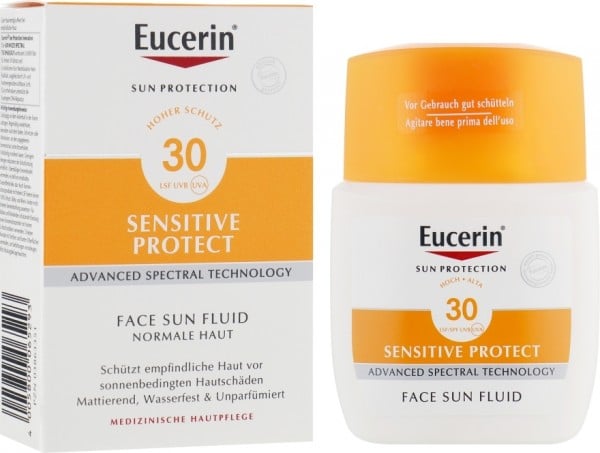Солнцезащитный флюид для лица Eucerin Sun Fluid Mattifying SPF 30 матирующий, 50 мл