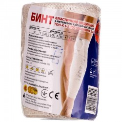 Бинт эластичный медицинский с клипсой-застежкой 10см х 5м - Торос-Груп