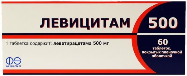 Левицитам таблетки 500 мг №60