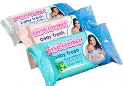 Discount Extra салфетки влажные антибактериальные с экстрактом алоэ, 15 шт.