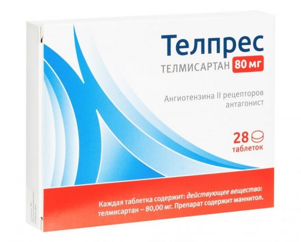 Телпрес таблетки по 80 мг, 28 шт.