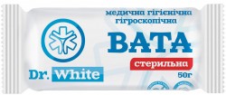 DR.WHITE вата стерильная ролик, 50 г