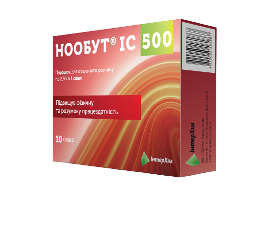 Нообут IC 500 мг, в саше по 2,5 г, 10 шт.
